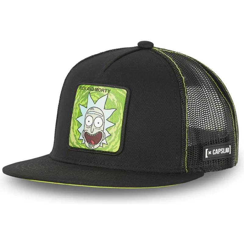 petten-plat-zwart-snapback-casf-ri1-rick-sanchez-rick-en-morty-van-capslab