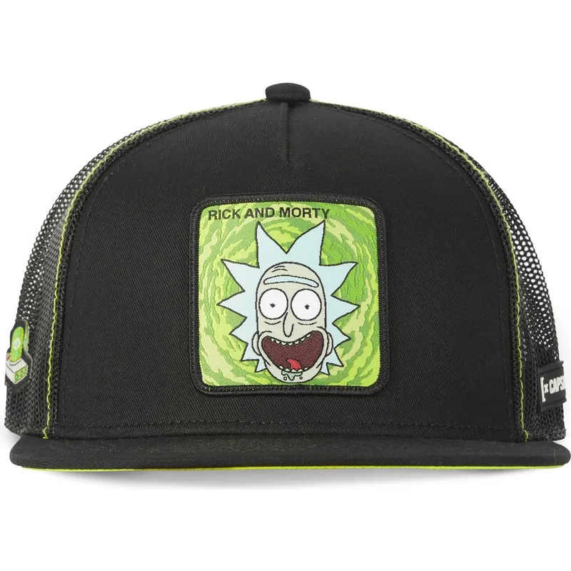 petten-plat-zwart-snapback-casf-ri1-rick-sanchez-rick-en-morty-van-capslab