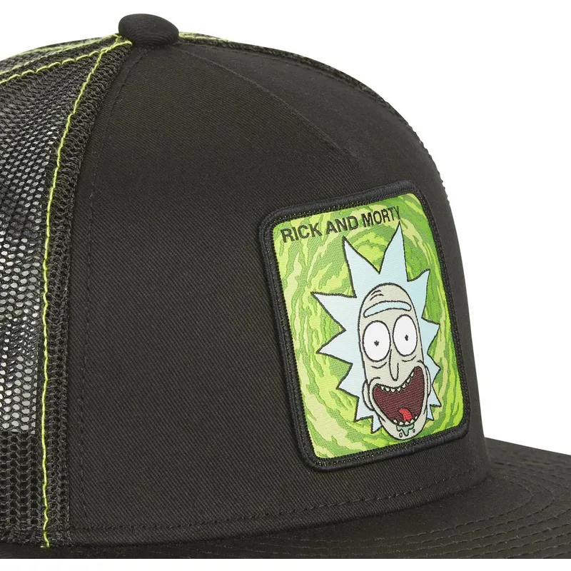 petten-plat-zwart-snapback-casf-ri1-rick-sanchez-rick-en-morty-van-capslab