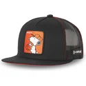 petten-plat-zwart-snapback-casf-ba1-snoopy-peanuts-van-capslab