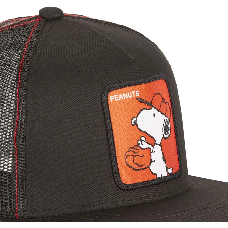 petten-plat-zwart-snapback-casf-ba1-snoopy-peanuts-van-capslab
