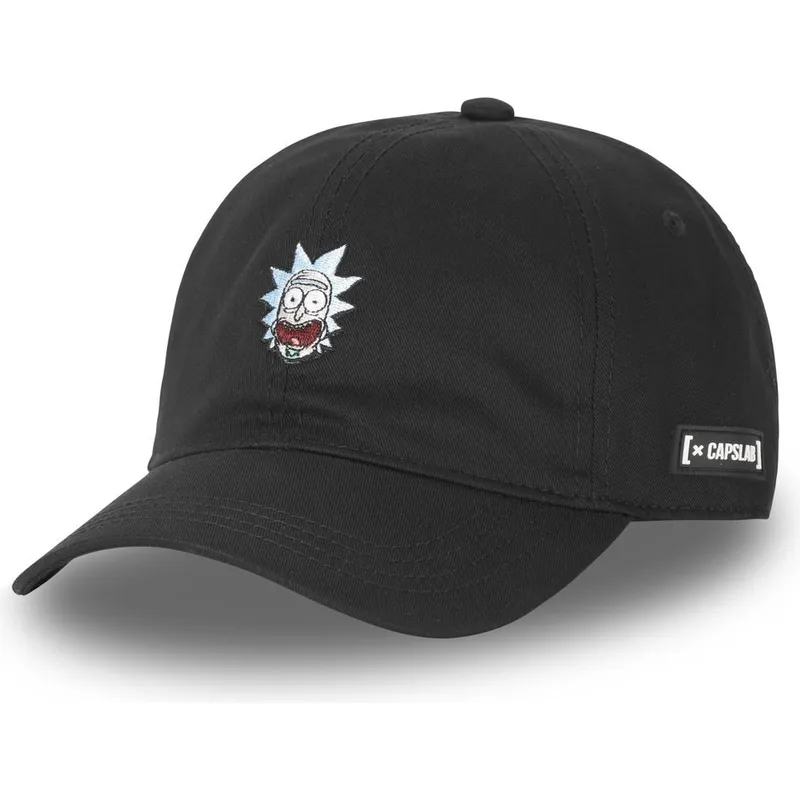 petten-gebogen-zwart-verstelbaar-rick3-rick-sanchez-rick-en-morty-van-capslab