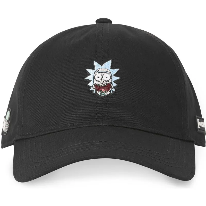 petten-gebogen-zwart-verstelbaar-rick3-rick-sanchez-rick-en-morty-van-capslab