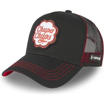 Petten gebogen zwart snapback CC1 Chupa Chups van Capslab