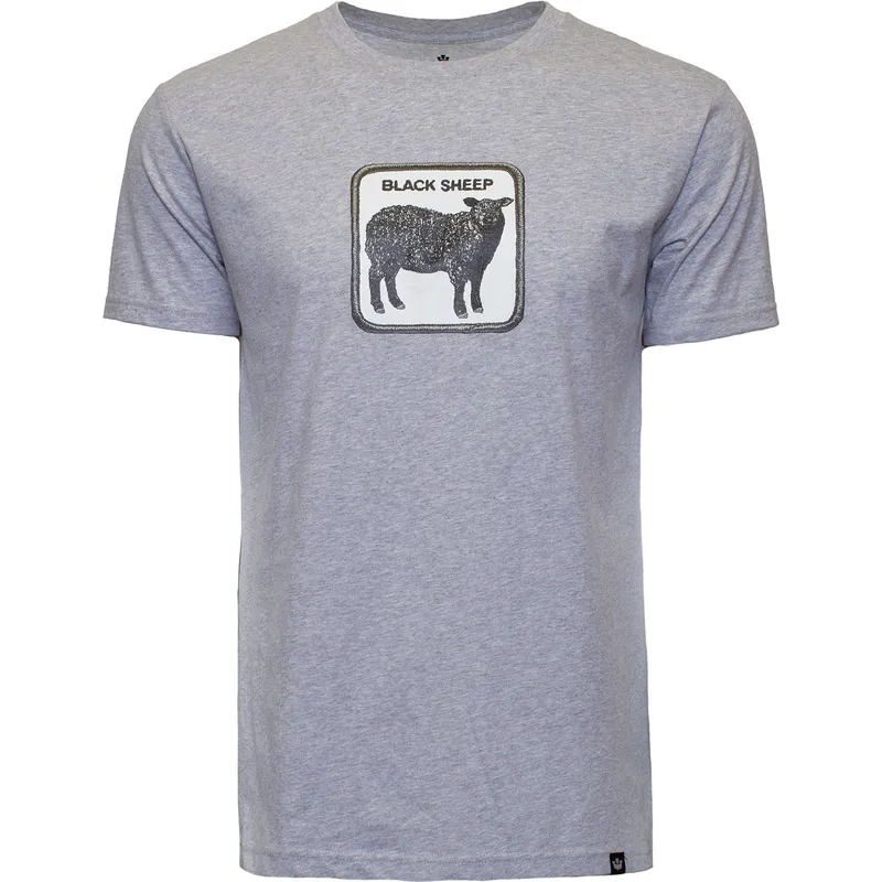 t-shirt-korte-mouw-grijs-black-sheep-outcast-the-farm-van-goorin-bros t-shirt-korte-mouw-grijs-black-sheep-outcast-the-farm-van-goorin-bros
