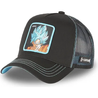Petten gebogen zwart snapback Super Saiyan Blue CAS GOK1 Son Goku Dragon Ball van Capslab
