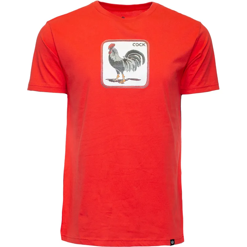 t-shirt-korte-mouw-rood-cock-coop-the-farm-van-goorin-bros t-shirt-korte-mouw-rood-cock-coop-the-farm-van-goorin-bros