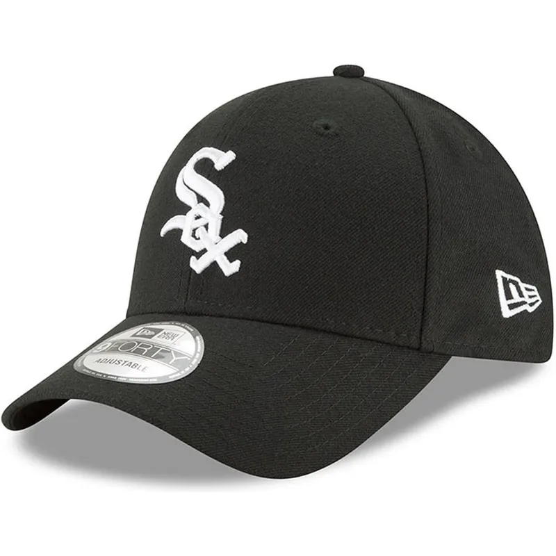petten-gebogen-zwart-verstelbaar-9forty-the-league-van-chicago-white-sox-mlb-van-new-era