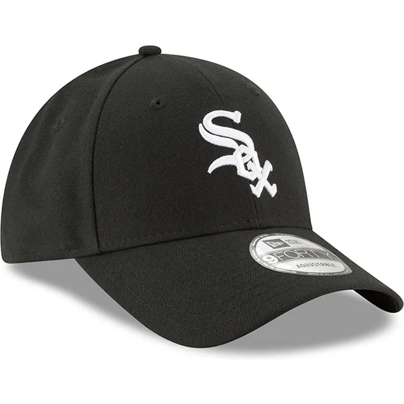 petten-gebogen-zwart-verstelbaar-9forty-the-league-van-chicago-white-sox-mlb-van-new-era