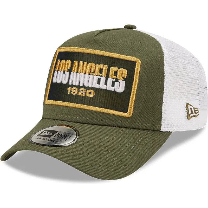 petten-gebogen-groen-snapback-los-angeles-a-frame-repreve-usa-state-van-new-era petten-gebogen-groen-snapback-los-angeles-a-frame-repreve-usa-state-van-new-era