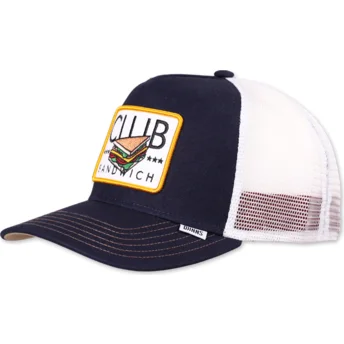 Petten gebogen marineblauw snapback Club Sandwich HFT Food van Djinns