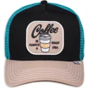 petten-gebogen-zwart-snapback-coffe-is-always-a-good-idea-hft-food-van-djinns