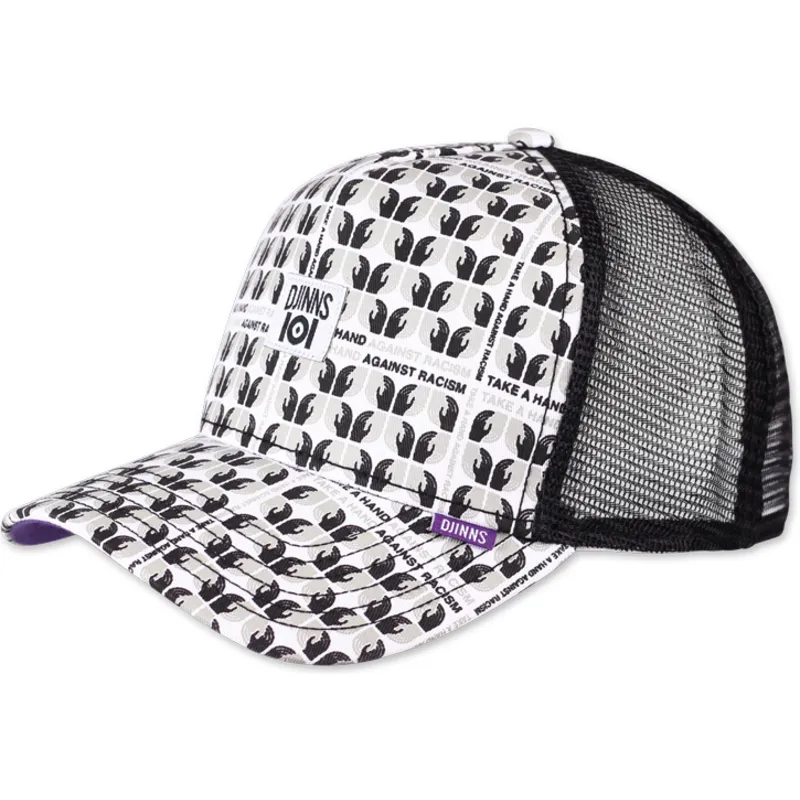 petten-gebogen-wit-snapback-take-a-hand-against-racism-hft-ioi-van-djinns petten-gebogen-wit-snapback-take-a-hand-against-racism-hft-ioi-van-djinns