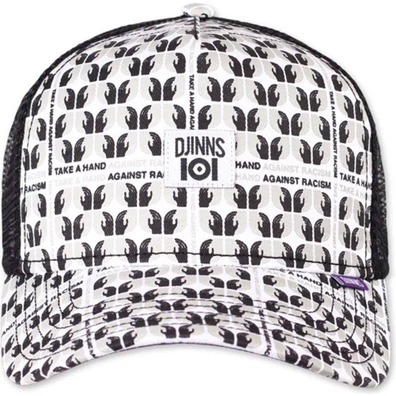 petten-gebogen-wit-snapback-take-a-hand-against-racism-hft-ioi-van-djinns petten-gebogen-wit-snapback-take-a-hand-against-racism-hft-ioi-van-djinns