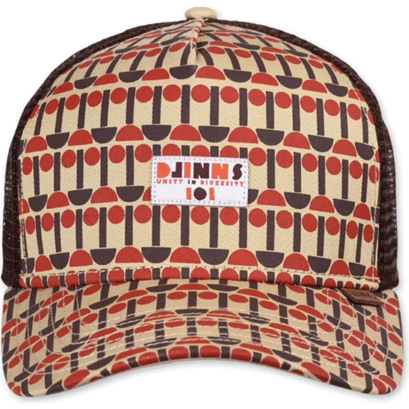 petten-gebogen-bruin-snapback-unity-in-diversity-hft-ioi-van-djinns