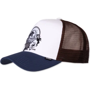Petten gebogen wit snapback Lazy Mermaid HFT Lazy Days Are The Best Days van Djinns