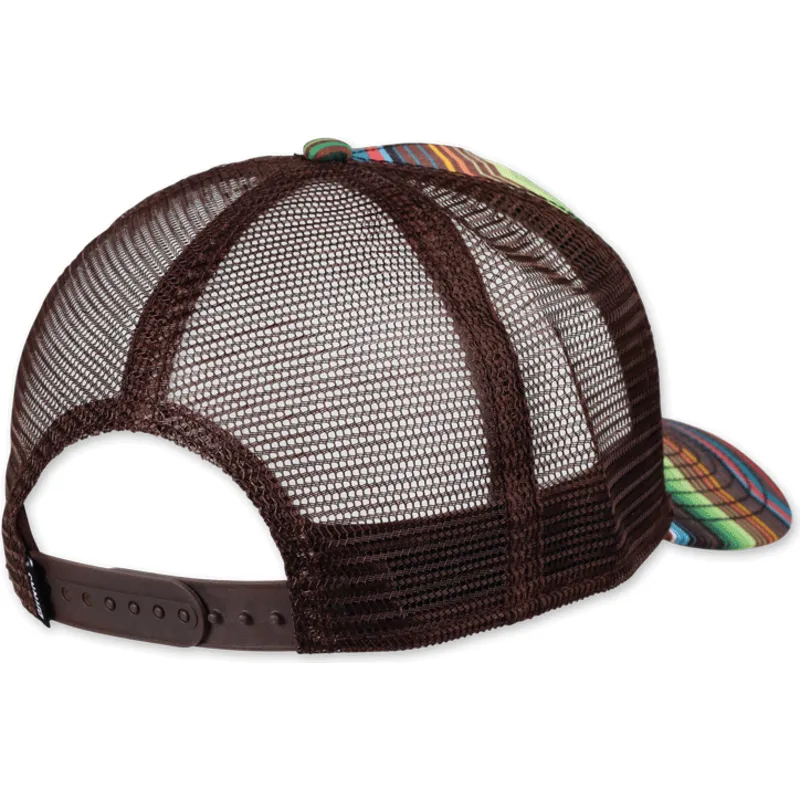 petten-gebogen-bruin-snapback-hft-psycho-zigzag-van-djinns