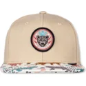 petten-plat-beige-snapback-gepard-linen-rev-van-djinns