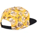 petten-plat-geel-snapback-lucky-cat-linen-van-djinns