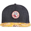 petten-plat-zwart-snapback-lucky-cat-linen-rev-van-djinns