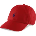petten-gebogen-rood-verstelbaar-cotton-chino-classic-sport-van-polo-ralph-lauren