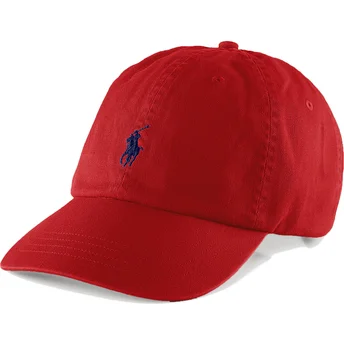 Petten gebogen rood verstelbaar Cotton Chino Classic Sport van Polo Ralph Lauren
