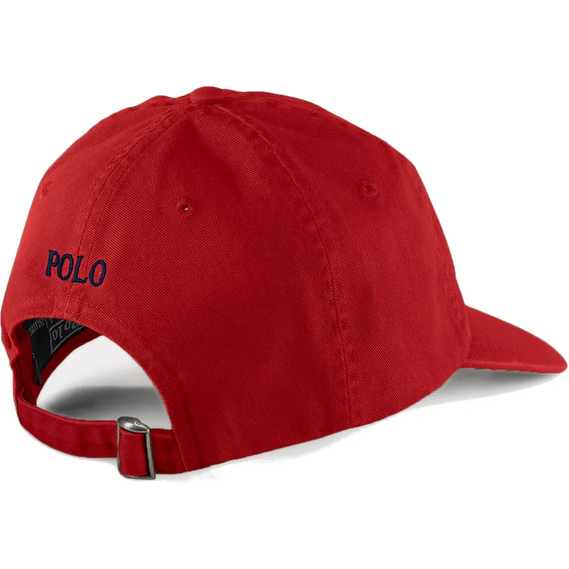 petten-gebogen-rood-verstelbaar-cotton-chino-classic-sport-van-polo-ralph-lauren