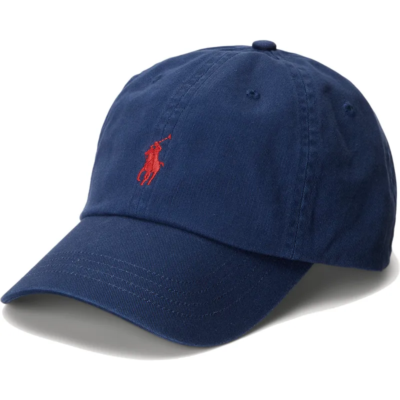 petten-gebogen-marineblauw-verstelbaar-cotton-chino-classic-sport-van-polo-ralph-lauren