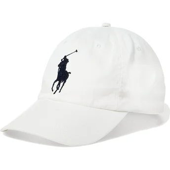 Petten gebogen wit verstelbaar Big Pony Chino Classic Sport van Polo Ralph Lauren