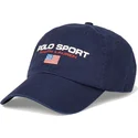 petten-gebogen-marineblauw-verstelbaar-sport-twill-van-polo-ralph-lauren