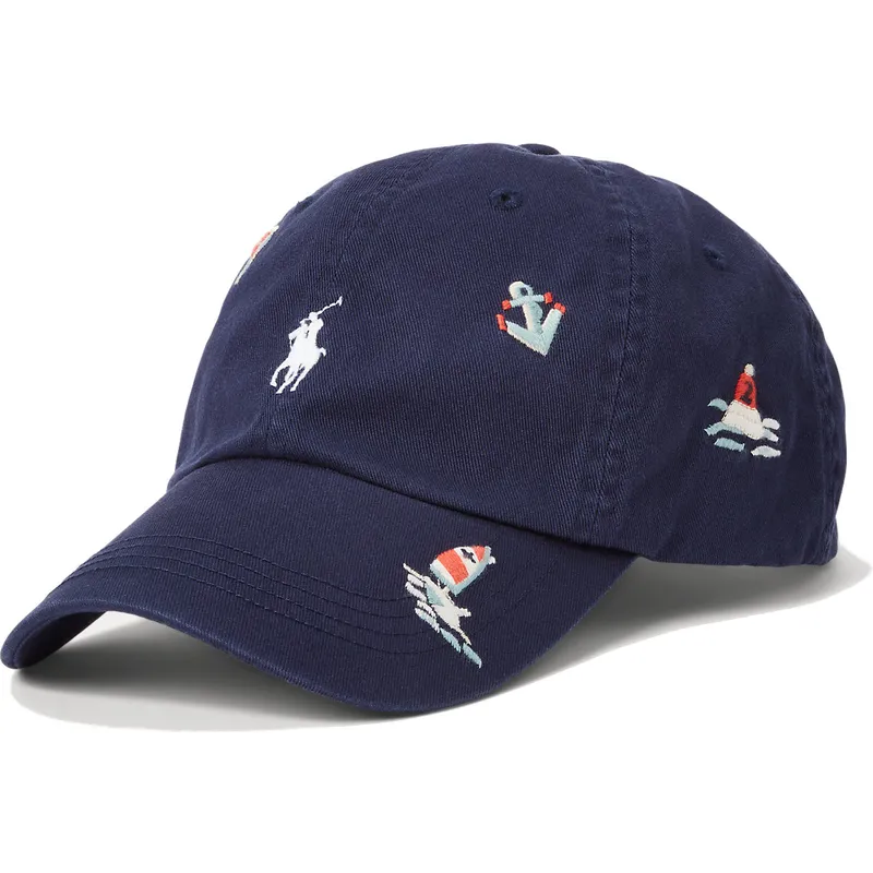 petten-gebogen-marineblauw-verstelbaar-nautical-twill-van-polo-ralph-lauren