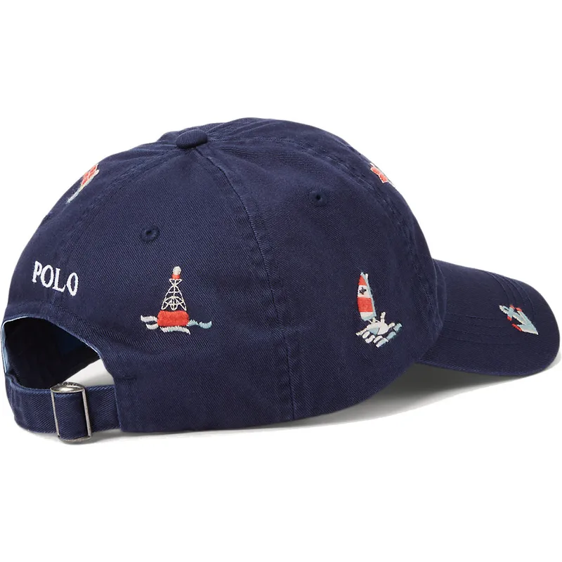 petten-gebogen-marineblauw-verstelbaar-nautical-twill-van-polo-ralph-lauren