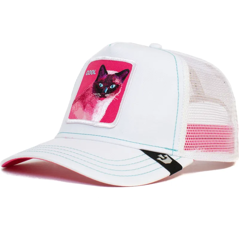 petten-gebogen-wit-snapback-cool-kitty-trip-the-farm-van-goorin-bros