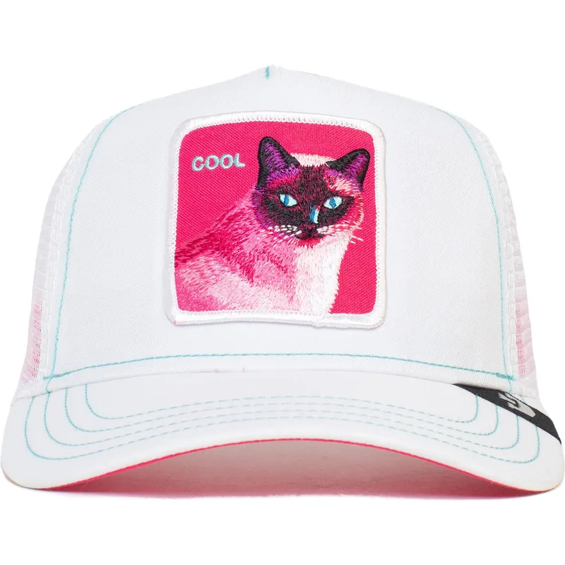 petten-gebogen-wit-snapback-cool-kitty-trip-the-farm-van-goorin-bros