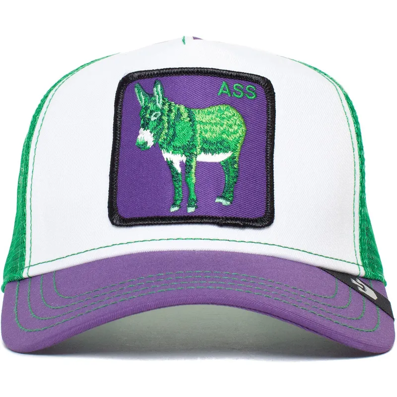 petten-gebogen-meerkleurig-snapback-ass-donkey-trip-the-farm-van-goorin-bros