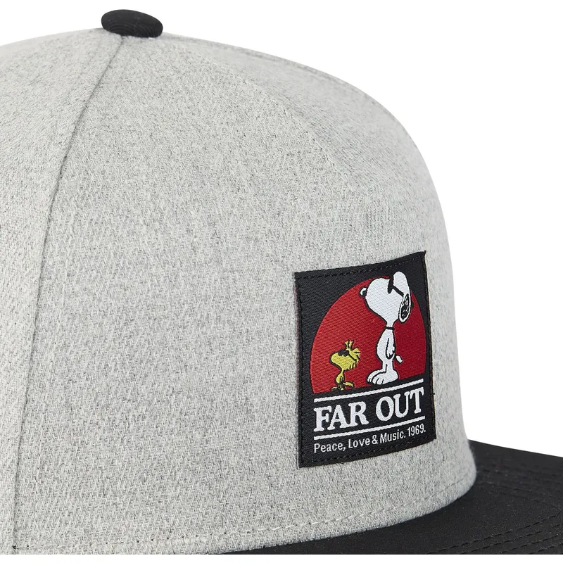 petten-plat-grijs-snapback-far-out-naw3-snoopy-peanuts-van-capslab