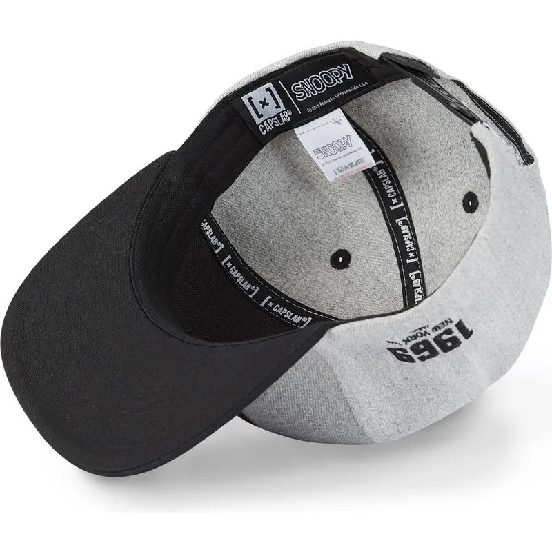 petten-plat-grijs-snapback-far-out-naw3-snoopy-peanuts-van-capslab