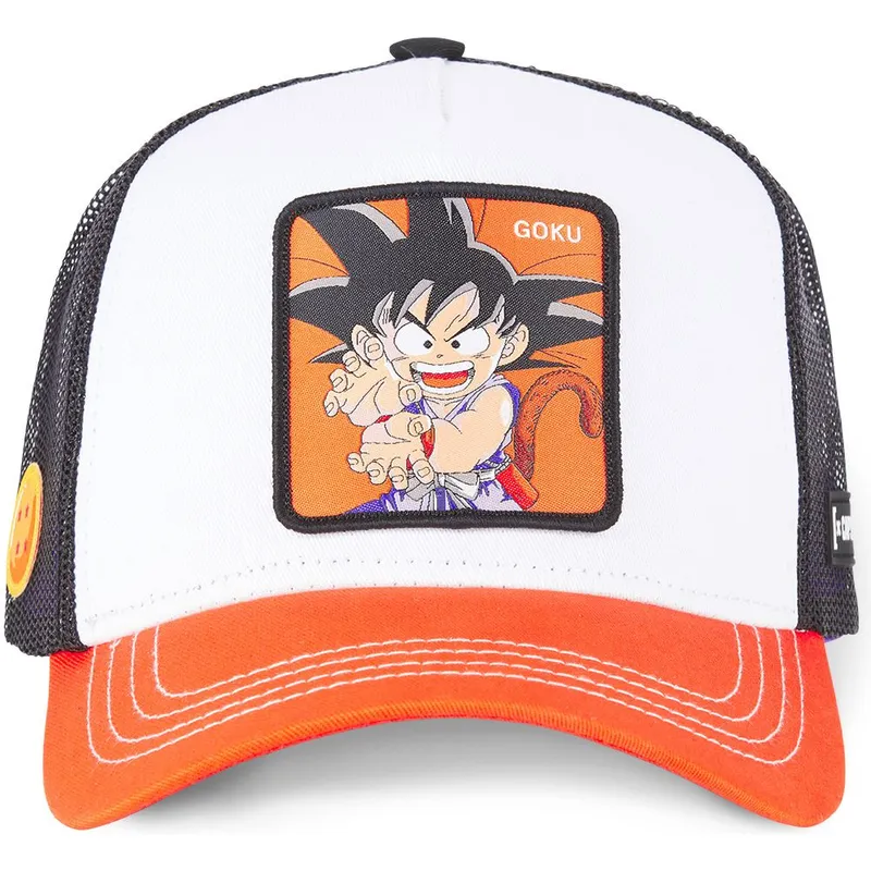 petten-gebogen-wit-snapback-db3-gok2-son-goku-dragon-ball-van-capslab