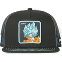 petten-plat-zwart-snapback-super-saiyan-blue-sa1-son-goku-dragon-ball-van-capslab