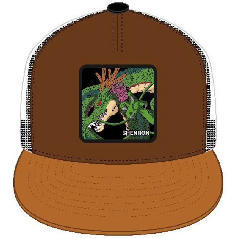 petten-plat-bruin-snapback-she5-shenron-dragon-ball-van-capslab