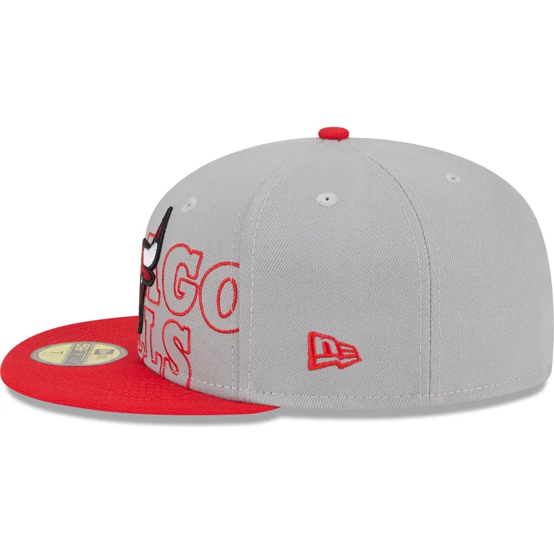 petten-plat-grijs-fitted-59fifty-draft-edition-2023-van-chicago-bulls-nba-van-new-era
