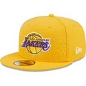 petten-plat-geel-snapback-9fifty-draft-edition-2023-van-los-angeles-lakers-nba-van-new-era
