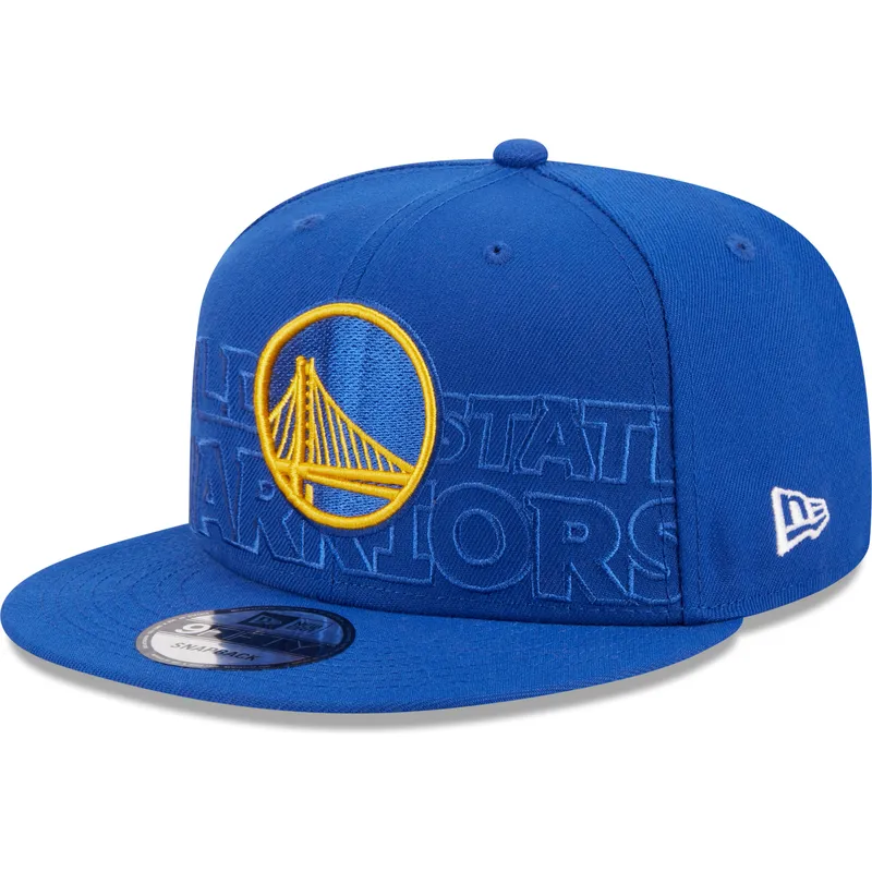 petten-plat-blauw-snapback-9fifty-draft-edition-2023-van-golden-state-warriors-nba-van-new-era