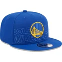 petten-plat-blauw-snapback-9fifty-draft-edition-2023-van-golden-state-warriors-nba-van-new-era