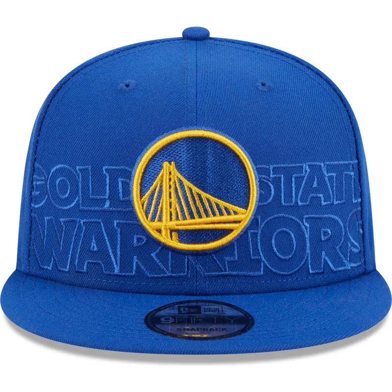 petten-plat-blauw-snapback-9fifty-draft-edition-2023-van-golden-state-warriors-nba-van-new-era