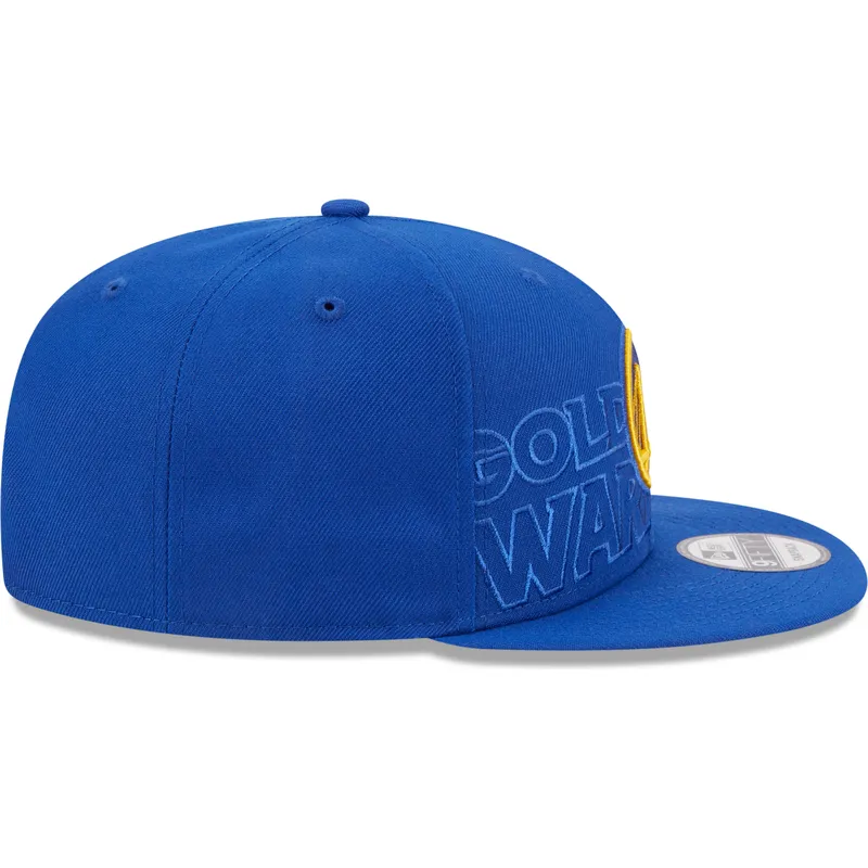 petten-plat-blauw-snapback-9fifty-draft-edition-2023-van-golden-state-warriors-nba-van-new-era