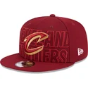 petten-plat-rood-snapback-9fifty-draft-edition-2023-van-cleveland-cavaliers-nba-van-new-era