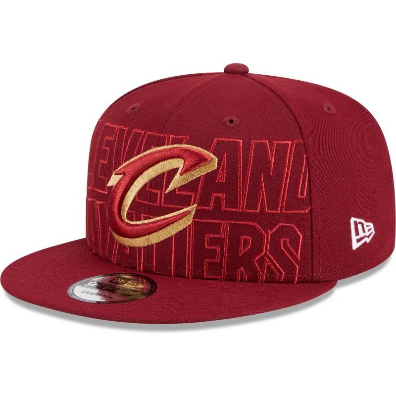 petten-plat-rood-snapback-9fifty-draft-edition-2023-van-cleveland-cavaliers-nba-van-new-era