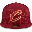 petten-plat-rood-snapback-9fifty-draft-edition-2023-van-cleveland-cavaliers-nba-van-new-era