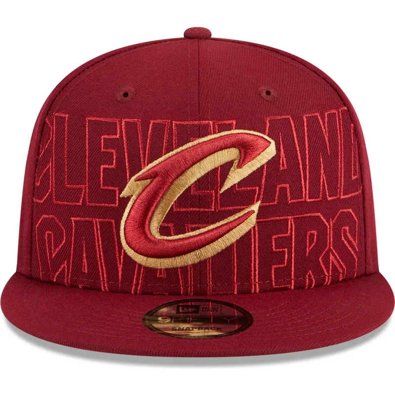 petten-plat-rood-snapback-9fifty-draft-edition-2023-van-cleveland-cavaliers-nba-van-new-era